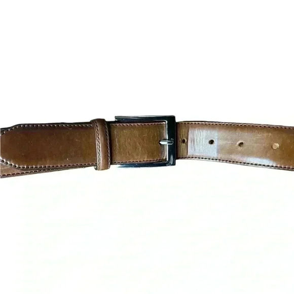To Boot New York ADAM DERRICK Cognac Calf belt sz 38 preloved - Picture 4 of 5